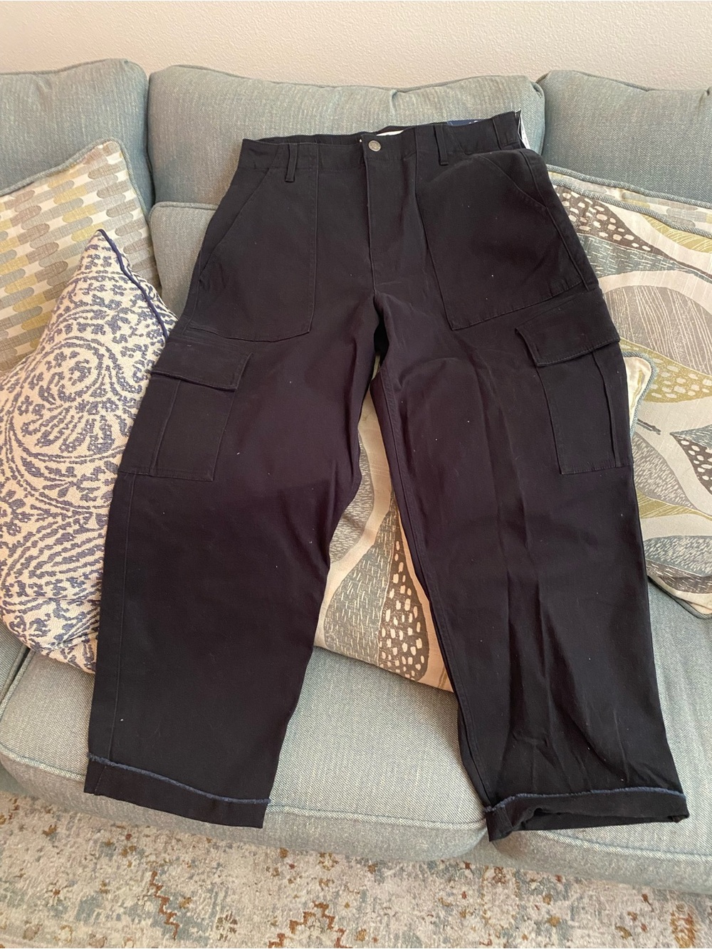 Hollister Black Men's Cargo Trousers